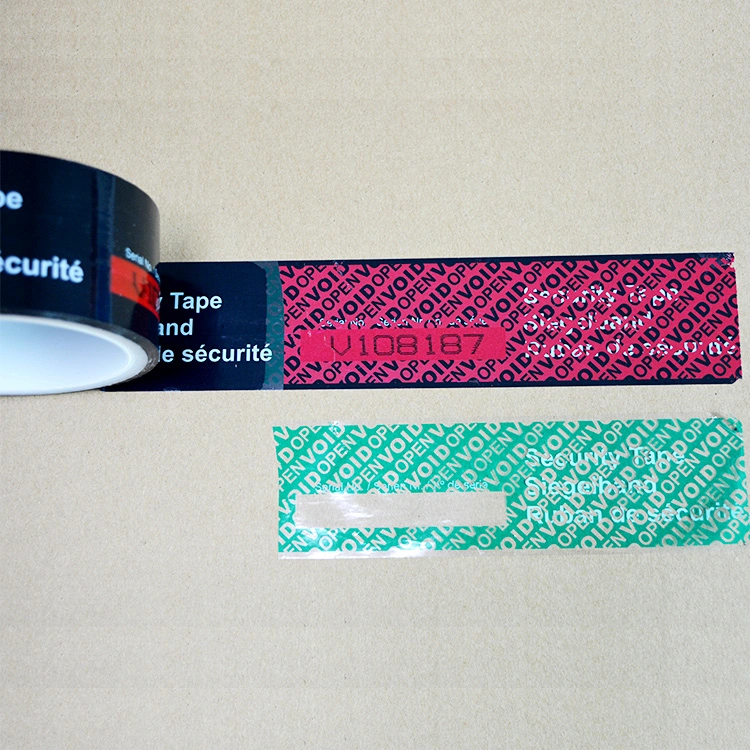 Tamper Evident Proof Packaging Sticker High Residue Customized Security Tape